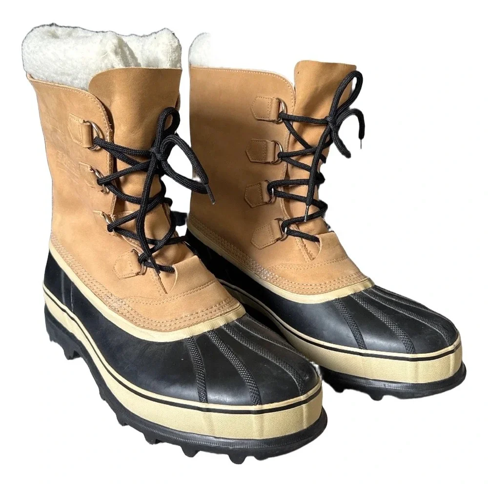 Sorel Caribou II Mens Winter Boots Waterproof Snow Boots Sz 14 Gorpcore Utility
